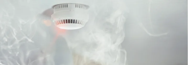 Rauchmelder an der Decke